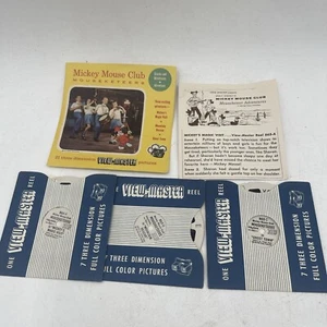 ORIGINAL 1956 SAWYER VIEW-MASTER REELS MICKEY MOUSE CLUB MOUSEKETEERS PACKET - Picture 1 of 6