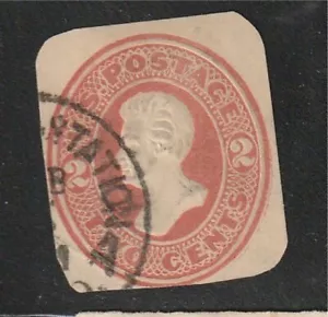 U.S. 1876 2 cent Envelope corner Scott # U154 used **See Pic** @ - Picture 1 of 1