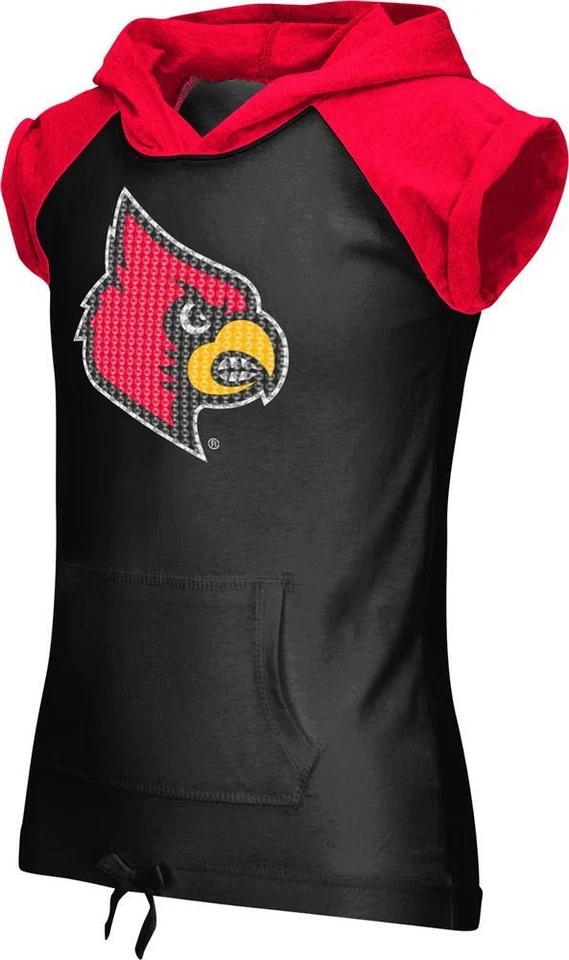 Youth Girls Louisville Cardinals Hooded Tee - Image 1 of 2