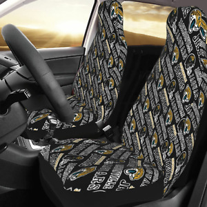 2pcs Car Seat Covers Universal Jacksonville Jaguars Car Front Rear Protectors