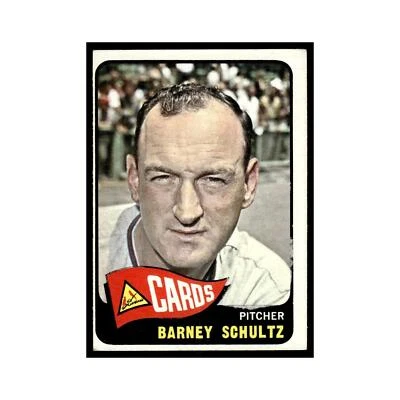 1965 Topps Baseball Card Barney Schultz Cardinals #28 - Image 1 of 3
