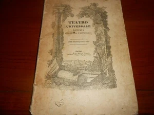 1847 TEATRO UNIVERSALE RACCOLTA ENCICLOPEDICA ANNATA COMPLETA ILLUSTRATA XILO - Picture 1 of 12