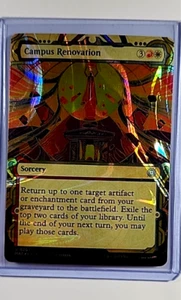 2023 MTG Magic The Gathering Aftermath MAT Halo Foil #207 Campus Renovation - Picture 1 of 2