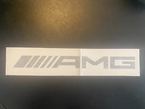 Mercedes AMG Die Cut Sticker - Black - Picture 1 of 1