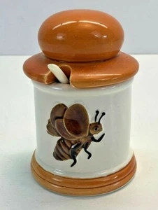 VTG Honey Pot Jar Ceramic Honey Bee by Armbee Japan Rare - Picture 1 of 6