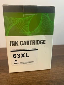 63XL Black Ink Cartridge (2 PACK) for HP DJ 1110 1112 2130 2131 2132 Printers - Picture 1 of 12