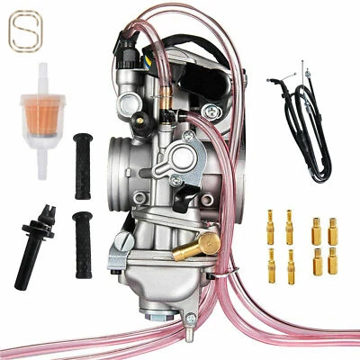 Carburador para Yamaha YZ400F YZ450F YFZ450 con cable de acelerador y empuñadura giratoria Foto 1 de 4