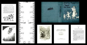 1:12 SCALE MINIATURE BOOK MARY POPPINS OPENS THE DOOR DOLLHOUSE SCALE - Picture 1 of 1