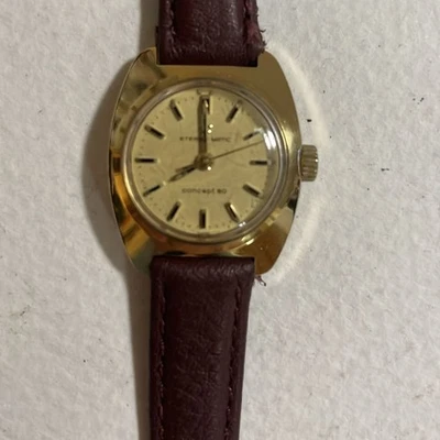Eterna Matic Concept 80 Watch Gold Case Leather Band - Image 1 of 4