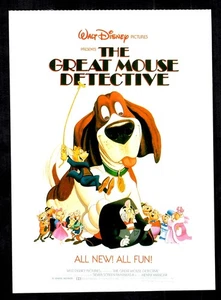 Póster postal de la película Disney El gran ratón detective - Imagen 1 de 2