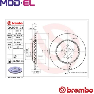 2x BRAKE DISC 09.D241.23 FOR LAND ROVER DISCOVERY/SPORT/VAN RANGE/EVOQUE 2.0L - Picture 1 of 9