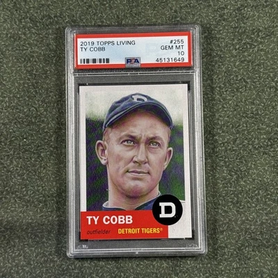 2019 Topps Living Set - Ty Cobb Detroit Tigers Mint PSA 10 - Image 1 of 2