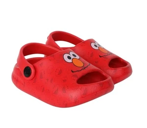 SESAME STREET Baby Boys Size 4 Elmo Comfort Clog Sandals • Red - Picture 1 of 8