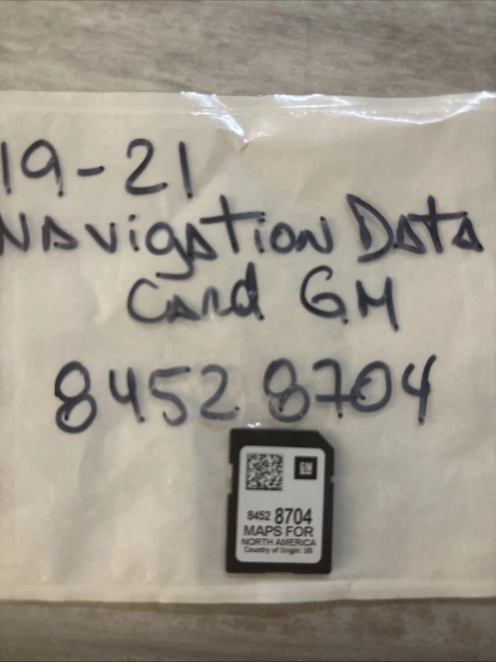 Chevrolet GMC 2019-2022 navegación tarjeta SD 8452 8704 GM de fábrica OEM Foto 1 de 1