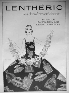 PUBLICITÉ DE PRESSE 1925 LENTHERIC MIRACLE AU FIL DE L'EAU LE MATIN AU BOIS - Imagen 1 de 1
