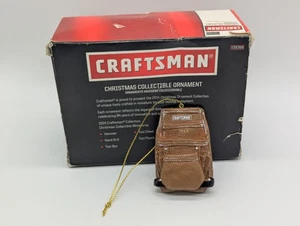 Craftsman 2014 braune Werkzeugtasche Christbaumschmuck (wie Box ist beschädigt) - Bild 1 von 12