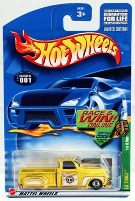 Hot Wheels La Troca 2002 Treasure Hunt Series - 54321 NRFP 2001 Yellow 1:64 - Image 1 of 4