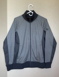 The north face Damen Full Zip Grau Bicolor Langarm Zip Taschen Jacke L - Bild 1 von 10