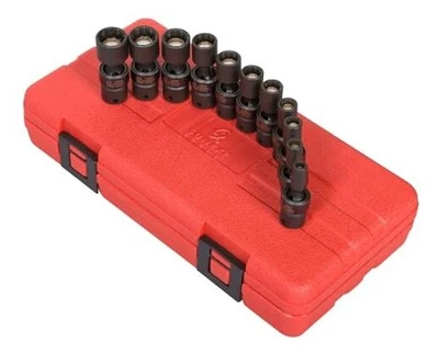  1825 1/4-Inch Drive Universal Magnetic Impact Socket Set, Metric, 12-Point,  - Image 1 of 3