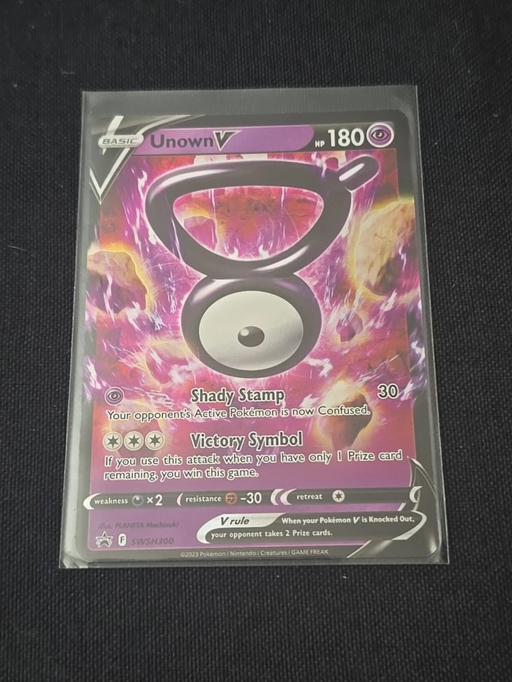 Unown V SWSH300 SWSH: Sword & Shield Promo Cards Holo Ultra Rare Pokémon TCG NM - Image 1 of 2