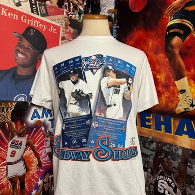 Camiseta De Colección Serie Mundial 2000 Subway Mets New York Yankees Talla Grande Foto 1 de 4
