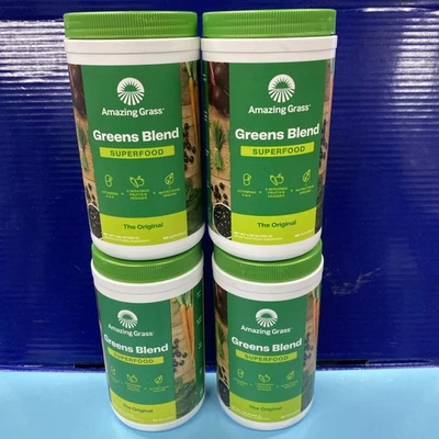 4x Increíble mezcla de hierbas verdes superalimento en polvo, 60svgs, caducidad 04-26+ Foto 1 de 2