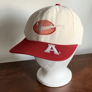 Vintage Nike Alabama Crimson Tide Center Patch Football Swoosh Snapback Cap Hat - Picture 1 of 8