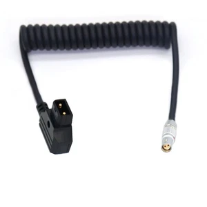 2 Pin Female to D-tap Coiled  Power Cable for Red Komodo Camera ﻿ - Picture 1 of 6