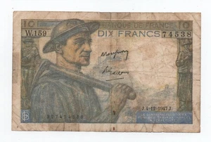 FRANCE 10 FRANCS 1942 PICK 99F LOOK SCANS - Picture 1 of 2