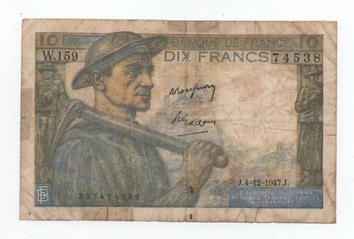 FRANCE 10 FRANCS 1942 PICK 99F LOOK SCANS - Image 1 of 2