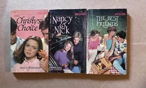Lot of 3 vintage WILDFIRE TEEN romance paperbacks CHRISTY'S CHOICE NANCY & NICK+ - Picture 1 of 3
