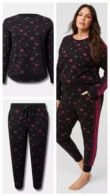 *NUEVO CON ETIQUETAS* Conjunto de sudadera a rayas tórrida activa para todos los días polar talla 2 (18/20) Foto 1 de 4