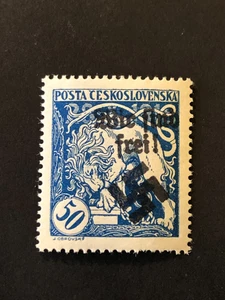 SUDETENLAND WWII-GERMAN OCC.  Local ovpt (OSTRAU) 50 h.  MNH /s2 #a25 - Picture 1 of 2