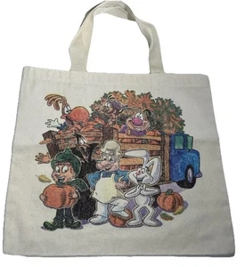Vintage ‘80 Giant Eagle supermarket Halloween trick or trick Canvas shopping bag - Picture 1 of 9