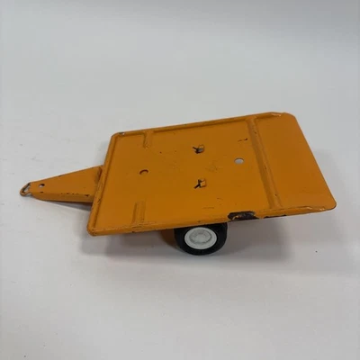 Remolque Jeep Tonka Bone Bruzzer vintage años 70 acero prensado naranja Foto 1 de 4