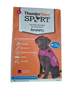 ThunderShirt for Dogs X-Large XL Fucsia Sport - Chaleco de ansiedad para perros NUEVO OB - Imagen 1 de 2