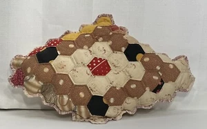 Handgefertigtes Kissen aus alter Decke Bauernhaus primitiv rustikal - Bild 1 von 5