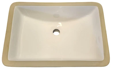 Fregadero de lavabo de porcelana bajo montaje - Blanco - Modelo U1611W Foto 1 de 4