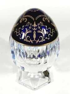 SAINT LOUIS France Deckelpokal ° Faberge Empire Dekor ° limitiert ° Adelskrone - Bild 1 von 10