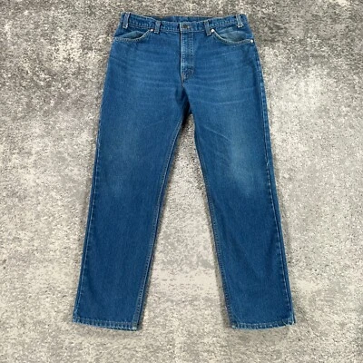 Pantalones de mezclilla Levis 506 de colección con lengüeta naranja para hombre real 35X31 calce recto años 90 hechos en EE. UU. Foto 1 de 4