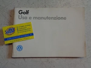 LIBRETTO USO E MANUTENZIONE VOLKSWAGEN GOLF MK2 - EDIZIONE 88 - ORIGINALE - Imagen 1 de 2