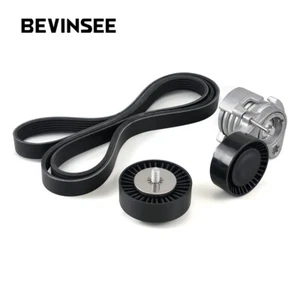 Drive Belt Idler Pulley Tensioner Kit For BMW N52 E90 E60 X1 E84 X3 E83 X5 E70 - Picture 1 of 5
