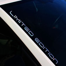 Windshield Sticker LimitedE Flakes Silver Hologram Sticker Tuning FS24