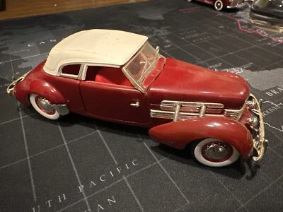 1937 CORD 812 Supercharged By Signature Diecast Maroon  - Image 1 of 4