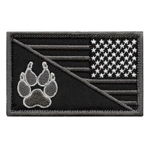 american USA reversed flag police dog handler K-9 subdued ACU hook patch - Picture 1 of 3