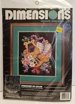 Dimensions no count cross stitch "Symphony of Color" 1994 NEW - Image 1 of 4