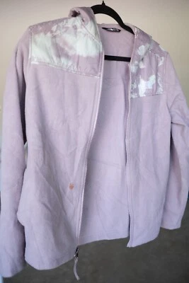 Chaqueta polar con cremallera completa rosa The North Face para niñas talla L 14/16 cremallera completa con bolsillos Foto 1 de 4
