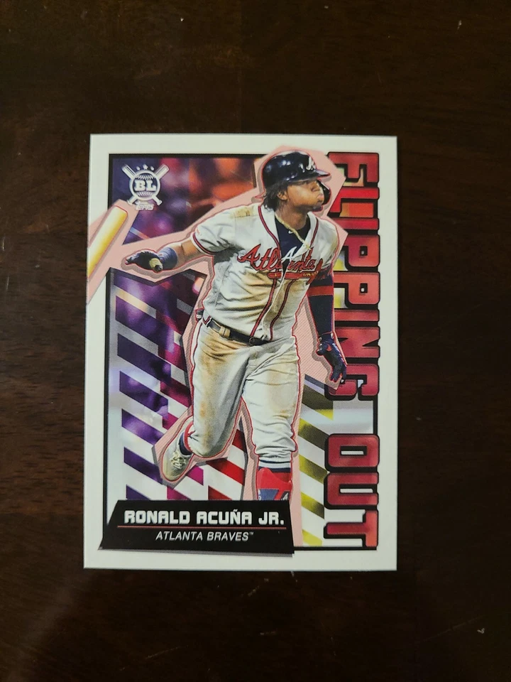 2020 Topps Big League Ronald Acuna Jr. Flipping Out Insert #FO-2 Atlanta Braves - Image 1 of 1