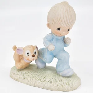 Figura Precious Moments Vintage 1979 Jonathan & David "God's Speed" - Imagen 1 de 6