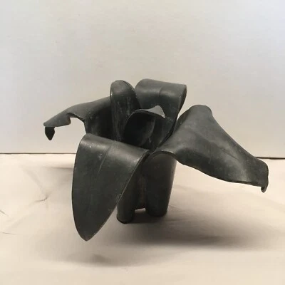 Rare Vintage Ernestine Pole the Homestead Heavy Metal Flower Frog Holder Pat. # - Image 1 of 4